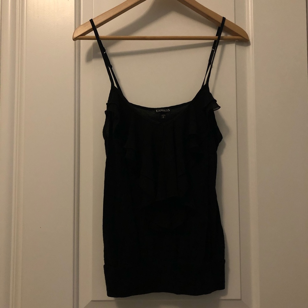 2️⃣for🔟 Black Express Ruffle Tank - Picture 2 of 4